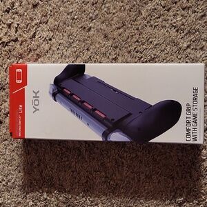 Yok Black Ergo Comfort Grip with Game Storage for Nintendo Switch Lite